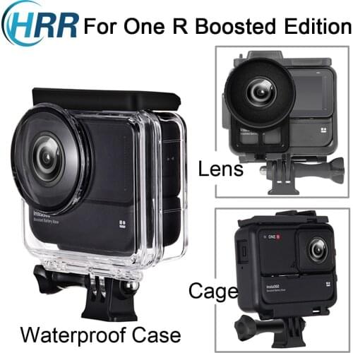Accessories for Insta360 ONE R Boosted Battery Dual-Lens 360 Mod Mount,Waterproof Housing Case/Frame/Toughened Glass Protection