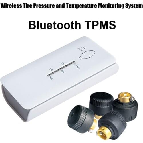 Bluetooth TPMS for andriod phone Wireless Tire Pressure Monitoring System 4pcs External sensor
