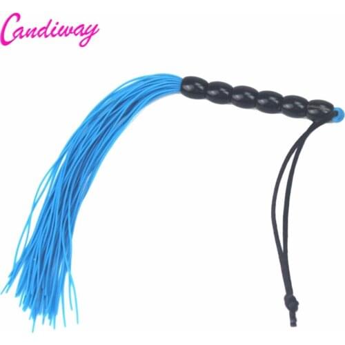 Candiway Bondage Boutique Slap 'n' Tickle Rubber Flogger Sex Toys For Couples Fetish Fantasy Adult Games sex Products