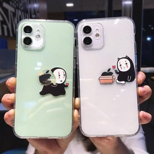 Cute Cartoon Anime Character Phone Case For iPhone 12 Mini 12 Pro Max 11Pro Max XS Max XR 7 8 Plus X Clear Shockproof Soft Cover