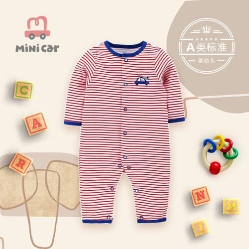 Babys one-piece Romper baby cotton open file climbing clothes newborn spring one-piece clothes