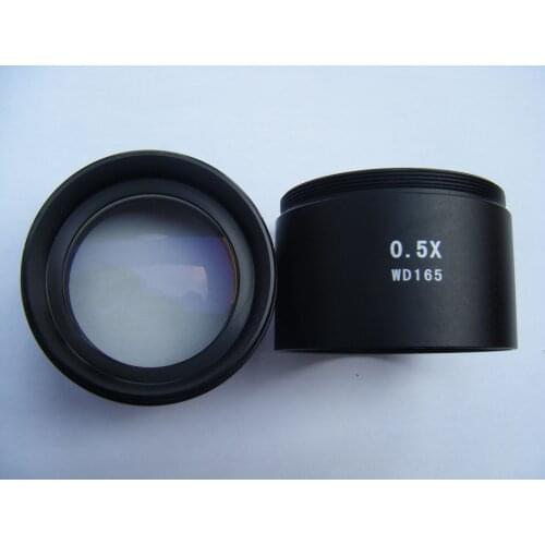 Stereomicroscope 0.5X Auxiliary Objective Reduce The Mirror Magnifying Mirror Large Working Distance