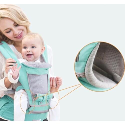 Ergonomic Baby Carrier Infant waist belt Kids Hipseat Sling Front Facing Kangaroo Ventilated Wrap Carrier for Baby Travel 0-36M