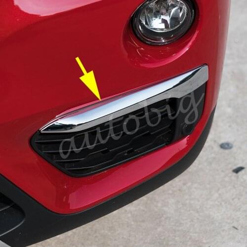 Chrome Front Bumper Trims Bezel Decoration Accessories For BMW X1 F48 2016-2019