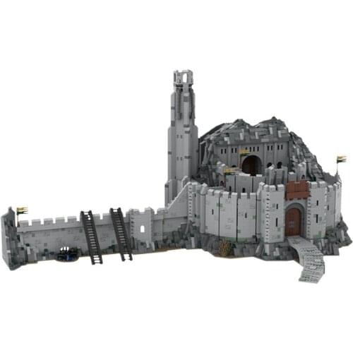 MOC City Helms Deep UCS Scale Fortress of War World Famous Medieval Castle Architecture Building Blocks Bricks Toy Gift 6184pcs