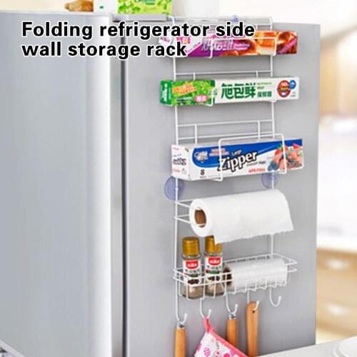 Kitchen storage rack fridge side shelf organizer and storage container cesto colgar all for kitchen new 2020