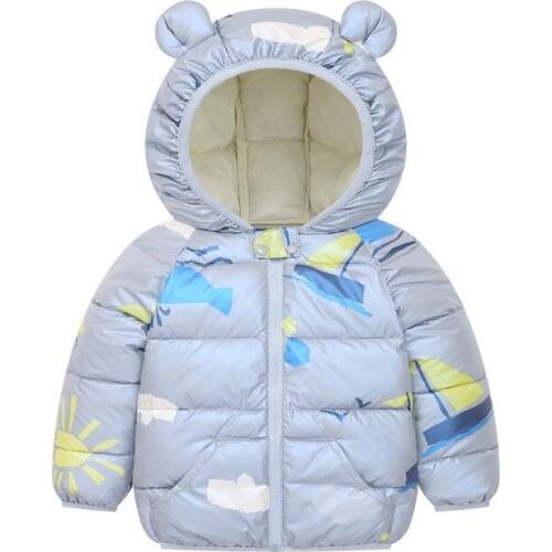 ZWY1377 Autumn Winter Jackets For Boys Thick Warm Cotton-padded Clothes Kids Hooded Outerwear Coar For Boys Clothes 2-12 Year