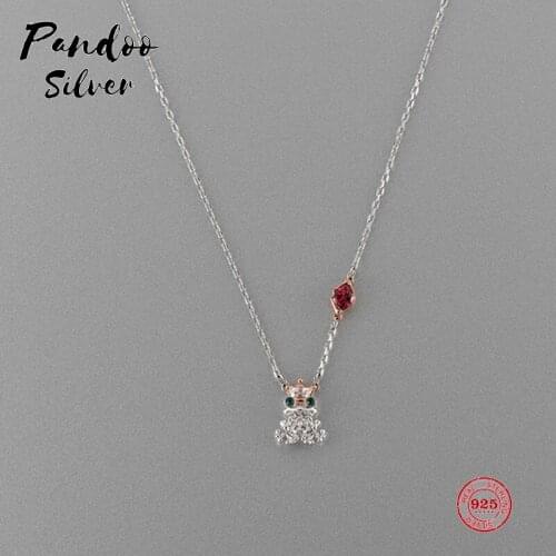 Fashion Charm Pure 925 Silver Original 1:1 Copy, Flame Red Lips Bird Pendant Clavicle Chain Necklace Female Luxury Jewelry Gifts