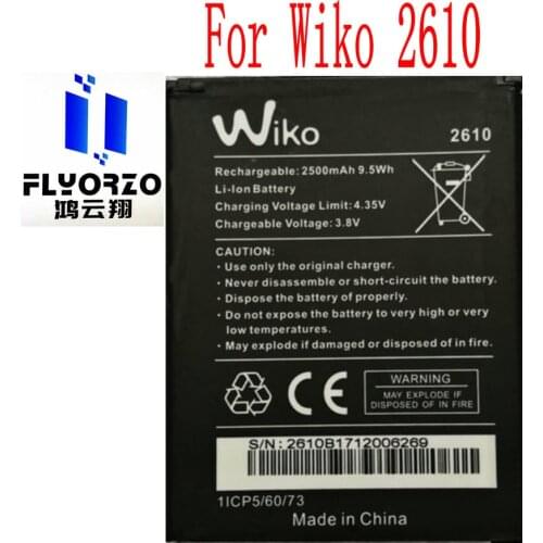 NEW High Quality 2500mAh Wiko 2610 Battery For Jerry 2 Wiko 2610 Mobile Phone