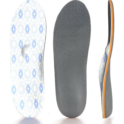Purple Printing Orthotic Arch Support Shoe Inserts Insoles Flat Feet Pad for Men and Women Orthopedic Insole