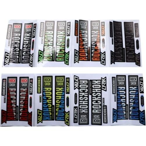 Front Fork Stickers MTB Front Shock Replacement Stickers Waterproof Bicycle Accessories Decoration Bike Frame Protection