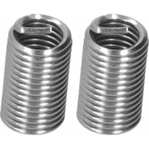100Pcs M6x1x1.5D/2D/3D Stainless Steel Threaded Inserts Male Female Reducing Nut Helicoil Thread Repair Kit Wire Screw Bushing