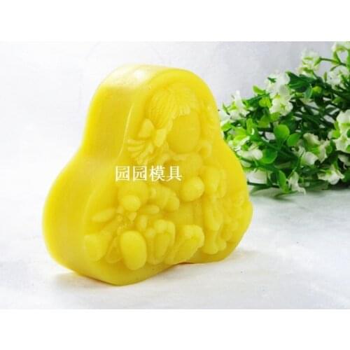 Girl Silicone Soap mold Handmade 3D mould DIY Carft molds S327