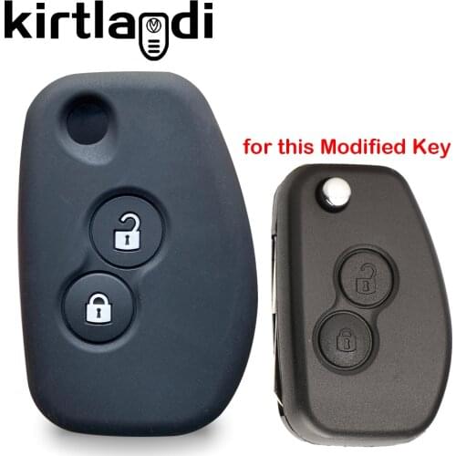Silicone Modified key cover holder shell case for Nissan Terrano 3 Almer for Renault Logan 1 Duster for Opel Vivaro Remote Case