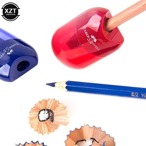 FABER-CASTELL Double Hole Pencil Sharpener Student Pen Knife Kawaii Kid Student Cutting Stationery School & Office Supplies