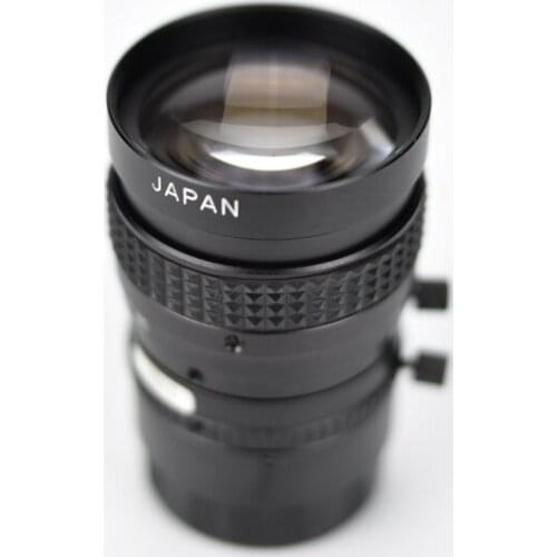 Used original U-TRON MV7527 fixed focus industrial lens 75mm 1:2.7