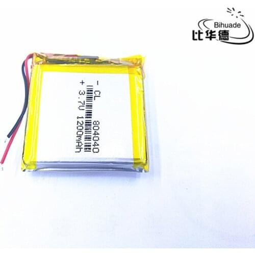10pcs BIHUADE Liter energy 1pcs/lot 804040 3.7V 1200mah Lithium polymer Battery