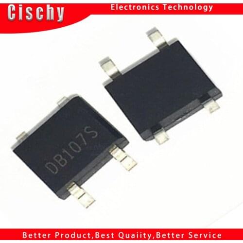 10PCS SMD DB107 DB107S 1A 1000V Single Phases Diode Rectifier Bridge