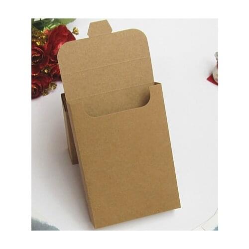 15.5*10.8*3CM Kraft Paper Envelope Postcards Greeting Card Cover Photo Packaging Boxes