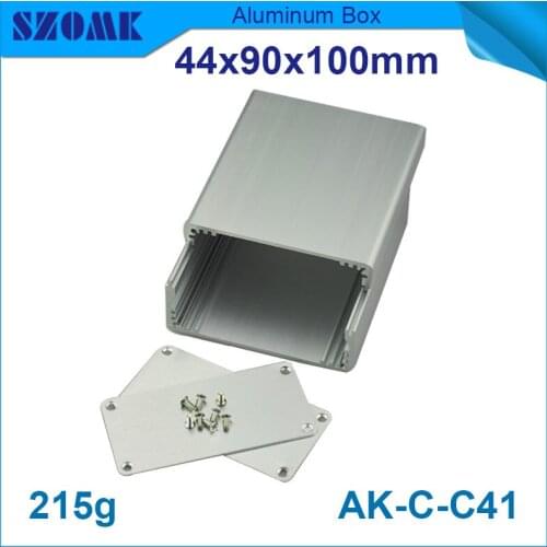 4pcs/lot distribution box szomk electronic aluminum extrusion cabinet for pcb broad 44*90*100mm
