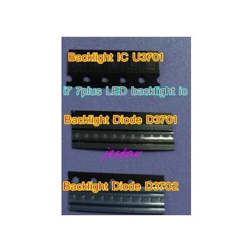 5sets(15pcs) Backlight IC Chip U3701 + D3701 D3702 For iphone 7 7plus 7 plus Dim no LED backlight fix kit
