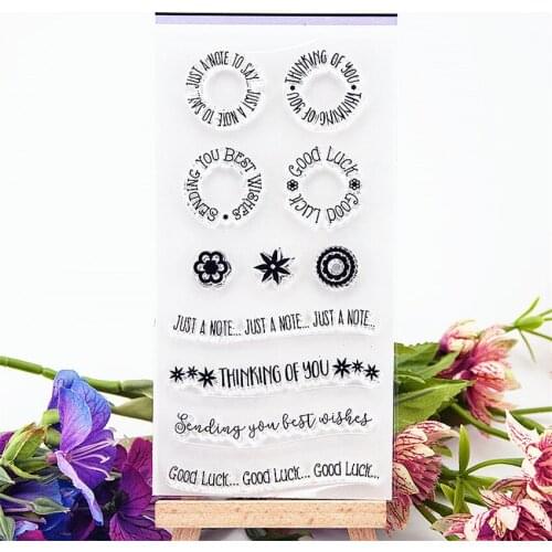 7.5x13cm Romantic words Transparent Clear Stamps Silicone Seals Roller Stamp DIY scrapbooking photo album/Card Making Easter