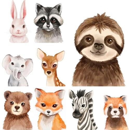 5D Diy Full Drill Diamond Embroidery Elephant Fox Rabbit Bear Zebra Tiger Art Diamong Painting Nordic Wall Baby Room Decor Gift