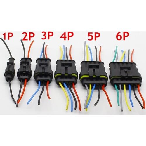 Automobile waterproof connector, AMP plug, socket, male and female waterproof connector, wire connector, distribution terminal