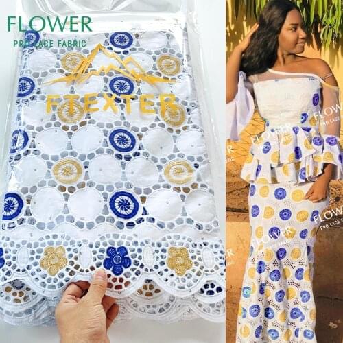 White Bazin Riche Brode Lace Fabrics With Stones 2020 High Quality African Punch Embroidery Senegal Basin Wedding Dress Material