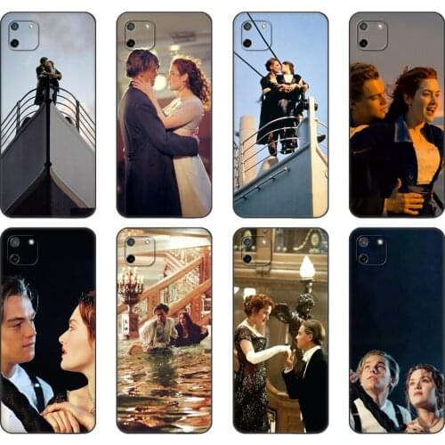 Black tpu Case For OPPO Realme C11 Case For Realme C 11 RealmeC11 Back RMX2185 Case Cover Bumper Shell Titanic Rose Jack