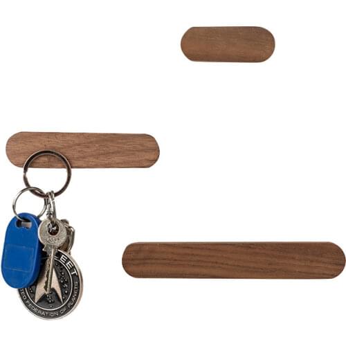 Wood Key Holder Wall Key Storage Organizer Strong Magnetic Key Rack Hanger Key Ring Hooks Clerk Housekeeper on the wall