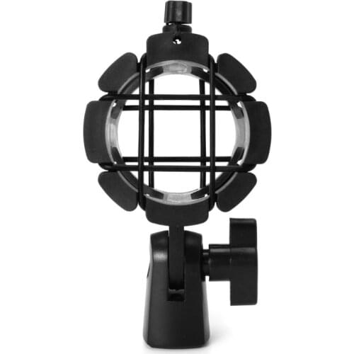 NB04 Bearable Handheld Condenser Microphone Shock Mount Clip Mic Holder Stand