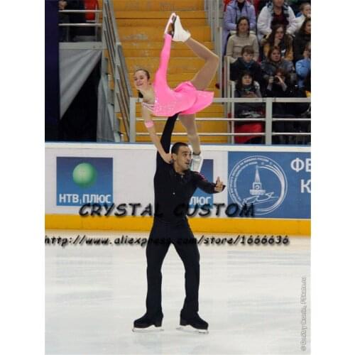 Crystal Custom Figure Skating Dresses For Girls Graceful New Brand Ice Skating Dresses For Competition DR4311