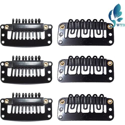 WTB Women Beauty HairStyling Metal Pin Hair Accessories 10Pcs U Shape Wigs Snap Clips Iron Hairpins Hair Extensions Tool