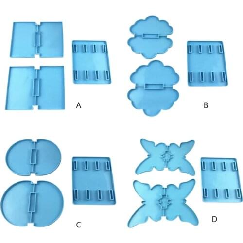 Book File Storage Box Epoxy Resin Mold Documents Papers Organizer Holder Rack Casting Silicone Mould DIY Crafts Tool