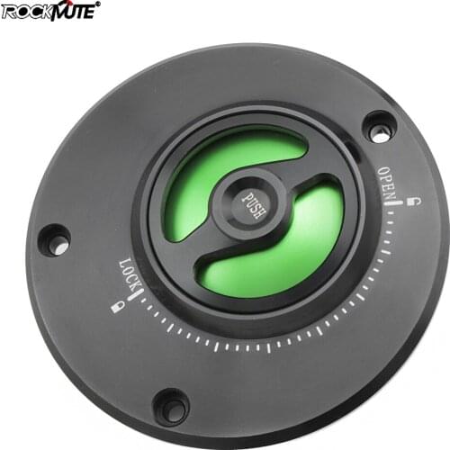 Push to Lock Keyless Fuel Tank Cap For Kawasaki Ninja H2 ZX1000 2015-2019 ZX-14R 2012-2019 Motorcycle Gas Fuel Petrol Cover