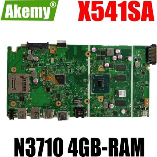 X541SA Laptop motherboard for ASUS VivoBook Max X541SA X541S F541S original mainboard 4GB-RAM N3710 CPU
