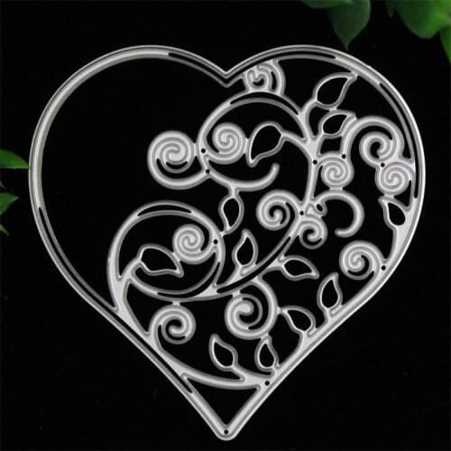 Heart metal die cuts metal die cutting dies scrapbooking embossing folder suit for cutting machine