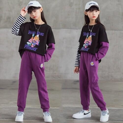 2021 Latest Sport Pants Spring Summer Girls Clothing Suits Hoodies Sweatshirts Kids Teenager Outwear Two Piece Beach High Qualit