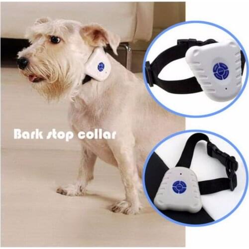 Electric Ultrasonic Anti-Barking Dog Training Device Barking Stop Control Collar For Light weight Dog with LED Indicator