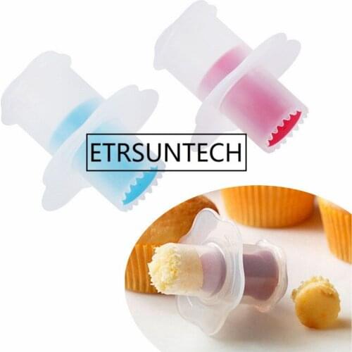 150pcs Plastic Cupcake Core DIY Cake Cookie Core Digger Remover Cake Decorate Point Mould Baking Cake Tool