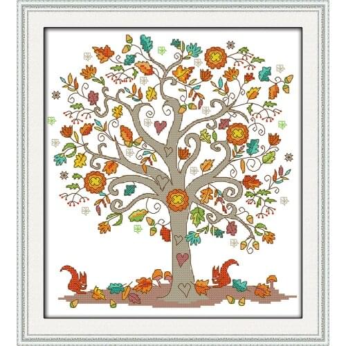 Joy sunday still life style The giving tree cross stitch christmas decorations stocking kits for house decoration