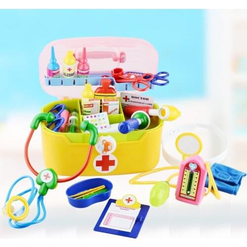 ABSChildren play house simulation playsets medicine cabinet Doctor Healthcare 28 pcs/set girls birthday gift