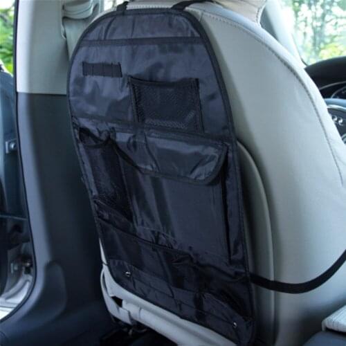 Universal Waterproof Car Back Seat Organizer Storage Bag Multi Pocket Hanging Pouch Assorted 58cmx38cm Auto Accessories Black