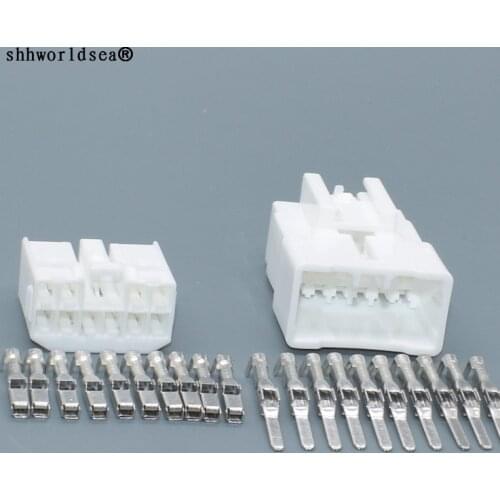 Worldgolden 10 Pin 2.2mm Automotive Female Male Cable Connector Plugs With Terminals MG651056 MG641059