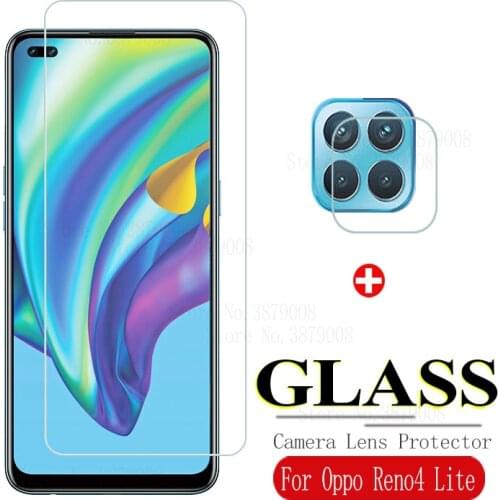 Tempered Glass For OPPO Reno4 Lite 6.43" Protective Film ON Reno 4 light 4Lite CPH2125 Camera Lens Screen Protector Cover 9H HD
