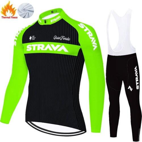 Strava Winter Thermal Fleece Camisa Masculina Jersey Cycling Wielerkleding Heren Ropa Ciclismo Hombre Maillot Ciclismo Hombre