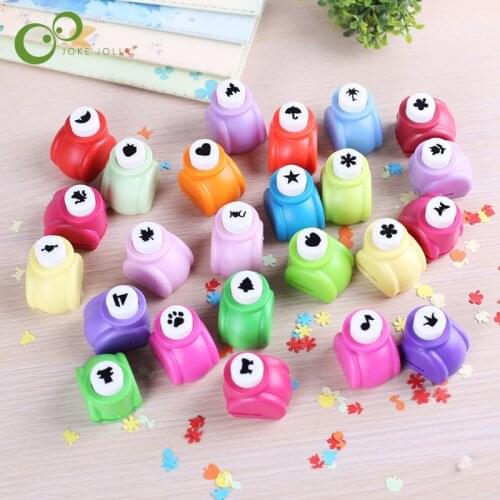 1/2pcs Kid Child Mini Printing Paper Hand Shaper Scrapbook Tags Cards Craft DIY Punch Cutter Tool 11 Styles Embossing device DDJ