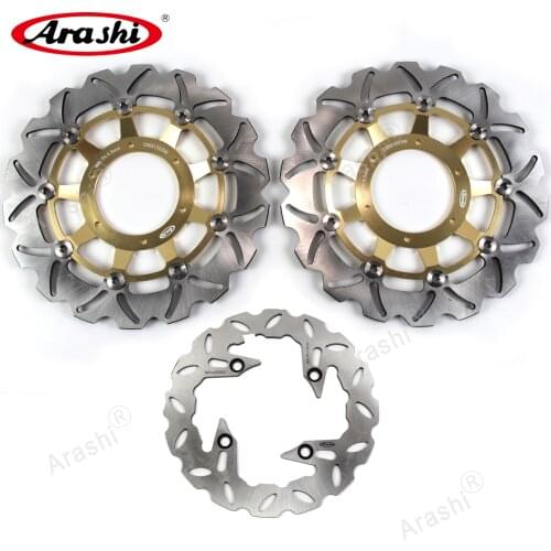Arashi 1 Set CNC Front Rear Brake Disk For HONDA CB F HORNET 900 2002 2003 2004 2005 2006 CBF HORNET 900 Brake Disc Rotor
