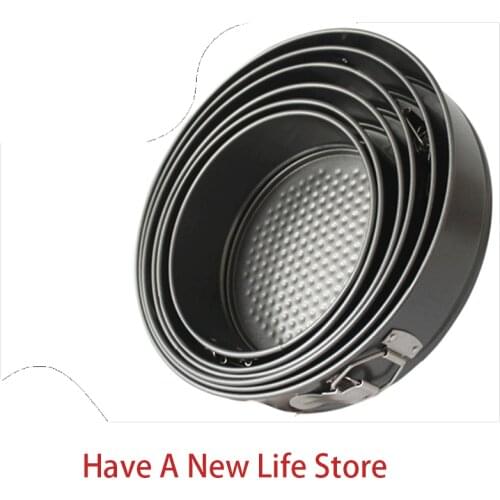 1pc 7-inch Round Buckle Bottom Mold Non Stick Lock Mousse Honeycomb Cake Mold Household Baking Tool